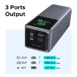 (W) UGREEN 200W 130W 100W 充電寶 Nexode 25000mAh 笔記型電腦 PD 130W 快速充電，適用於 Dell、Lenovo、MacBook Air、Samsung S24、iPhone 16、15、14、13 Pro Max、Pixel、iPad、Xiaomi、Huawei 手機及電源轉接器
